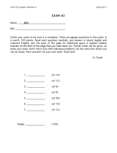 Exam II 11 key p