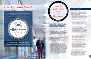 Quality-Caring Model© - Student Nurse Journey