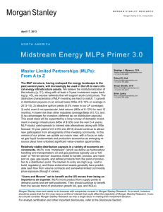 Midstream Energy MLPs Primer 3.0