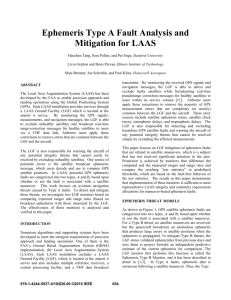 Ephemeris Type A Fault Analysis and Mitigation