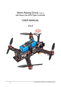 Storm Racing Drone (Type A) USER MANUAL V3.0