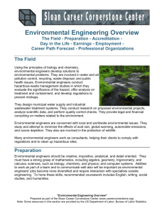 Environmental Engineering Overview