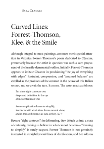 Curved Lines: Forrest-Thomson, Klee, & the Smile
