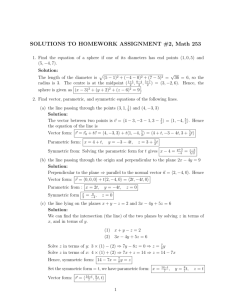 SOLUTIONS TO HOMEWORK ASSIGNMENT #2, Math 253