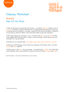 Odyssey Worksheet Activity