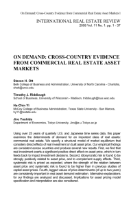 on demand: cross-country evidence from commercial real estate
