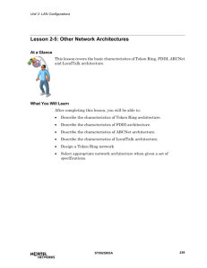 Lesson 2-5: Other Network Architectures