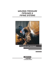 Welding Pressure Pipeliners and Piping Systems