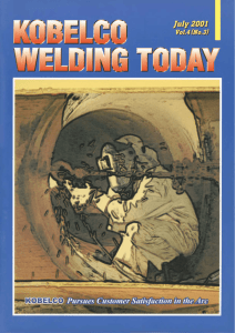 Kobelco Welding Today Vol.4 No.3 2001