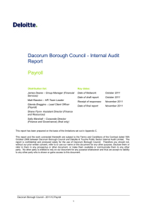 Final Internal Audit Report -Payroll 201112