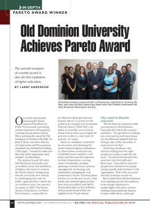 Old Dominion University Achieves Pareto Award