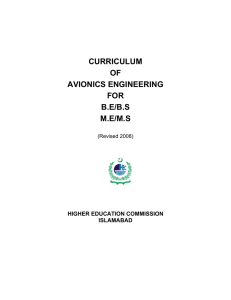 Avionic Engineering - Higher Education Commission