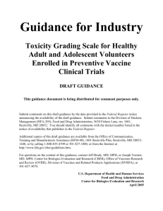 Guidance for Industry - UC Davis Health System