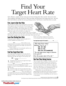 Find Your Target Heart Rate