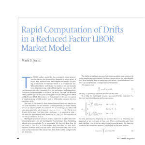 Rapid Computation of Drifts in a Reduced Factor
