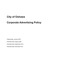 corporate advertising policy