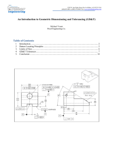 Introduction to Geometric Dimensioning and