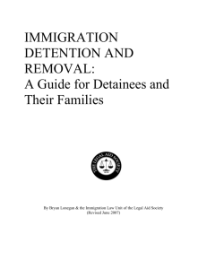 IMMIGRATION DETENTION AND REMOVAL