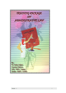 Administrative Law (N-DLM) - Ministry of Personnel, Public