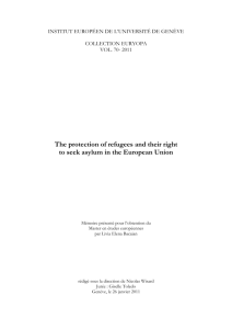 The protection of refugees and their right to seek asylum in the