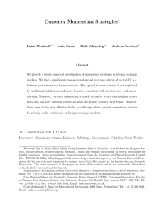Currency Momentum Strategies