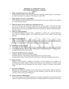 biomedical instrumentation two mark questions & answers unit