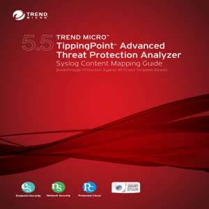 Trend Micro TippingPoint Advanced Threat Protection Analyzer 5.5