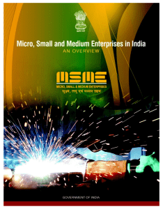 Overview of MSME in India - DC-MSME