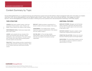 Content Summary by Topic