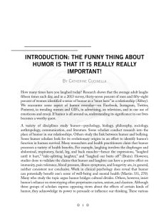 introduction: the funny thing about humor
