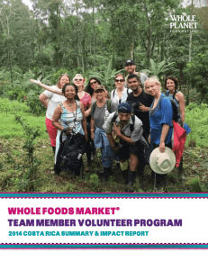 WHOLE FOODS MARKET® TEAM MEMBER VOLUNTEER