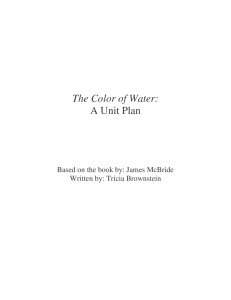 color of water unit plan