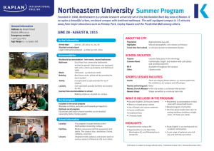 Northeastern University Summer Program