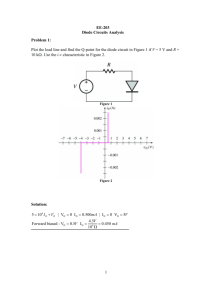 EE-203 Diode Circuits Analysis 1 Problem 1: Plot the load line and