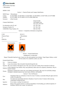 Material Safety Data Sheet 1-Bromobutane MSDS# 15420 Section 1