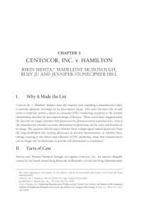 Chapter 5: Centocor, Inc. v. Hamilton