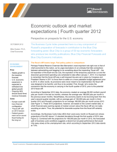 Russell's Economic outlook and market expectations