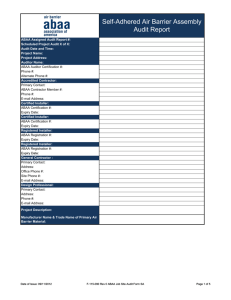 F-115-090 Rev 0 ABAA Job Site Audit Forms
