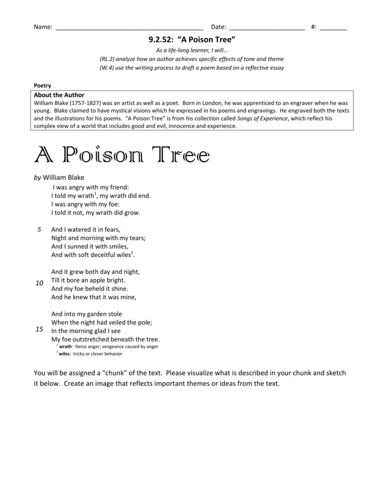a poison tree analysis essay