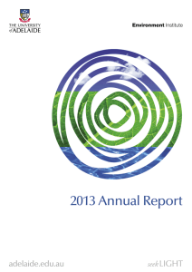 Environment Institute Annual Report 2013