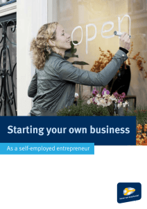 Starting your own business