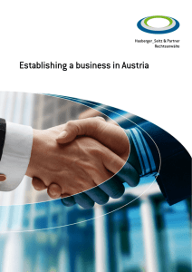 Establishing a business in Austria
