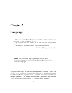 Chapter 2 Language