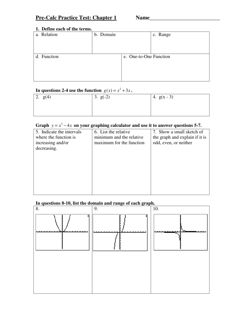 Chapter 1 Practice Test