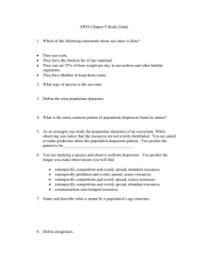 APES Chapter 9 Study Guide 1. Which of the following statements