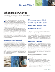 When Deals Change - Equipment Leasing & Finance Association