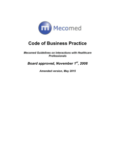 MECOMED Code of Business Practice