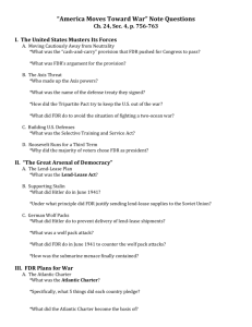 “America Moves Toward War” Note Questions