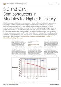 SiC and GaN Semiconductors in Modules for Higher Efficiency