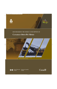 Benchmarking the Energy Consumption of Canadian Open Pit Mines